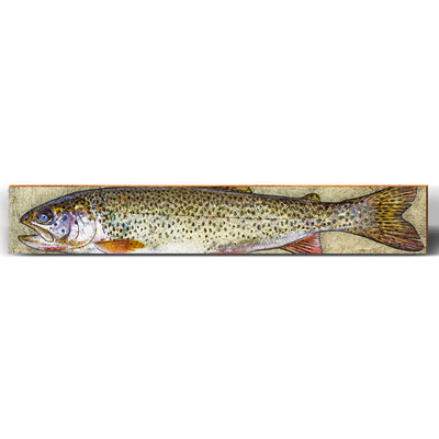 Trout Stringer  Wall Art Print on Real Wood – Mill Wood Art