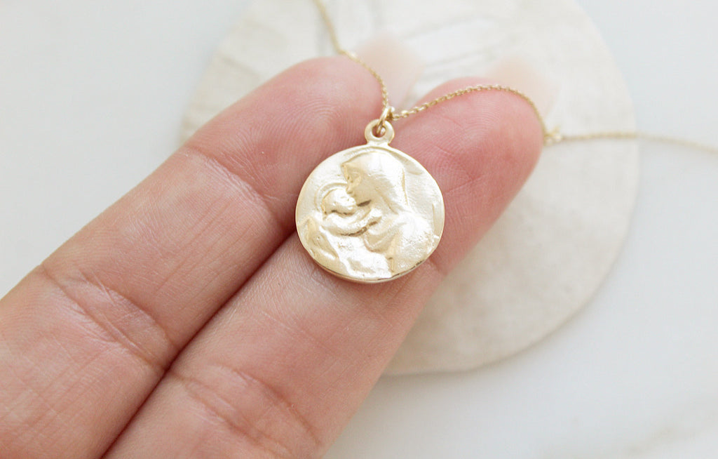 Tiny Gold Miraculous Medal, Virgin Mary Necklace, Miraculous Medal Charm,  Miraculous Medal Necklace, Blessed Mother, Mary Necklace, Mary - Etsy |  Jewelry, Diamond cross necklaces, Diamond cross necklace gold