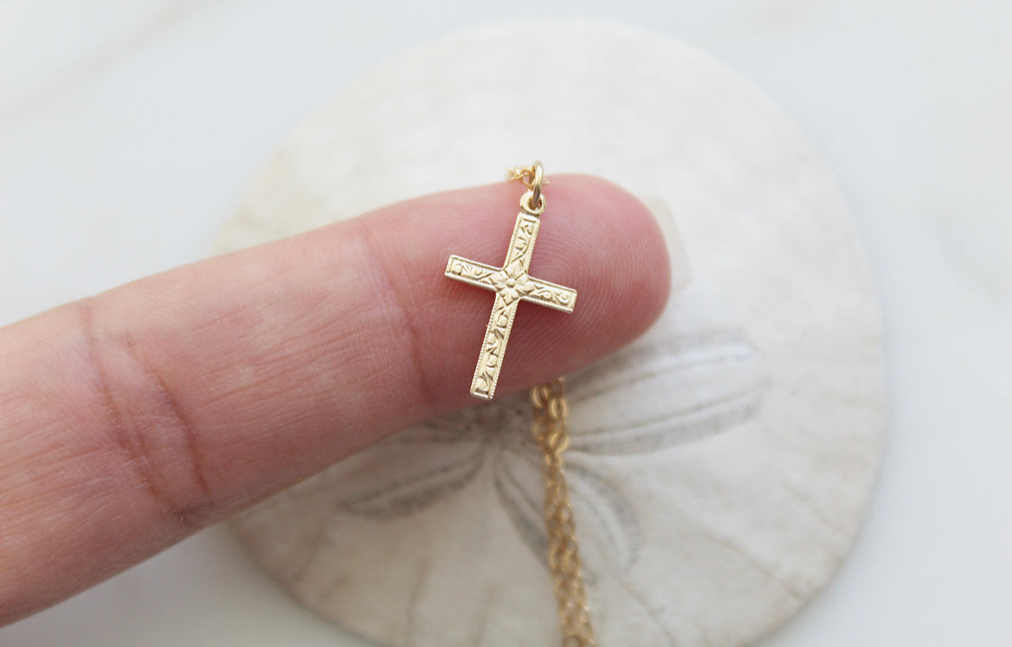 spanish catholic cross necklace