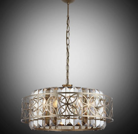 Middle Eastern Style Chandelier Round - Gold