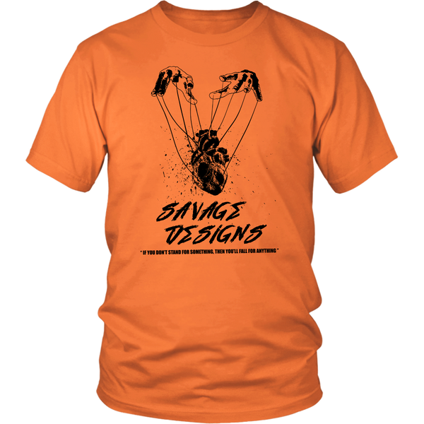 Savage Designs Heart Strings T-Shirt Black- 15 Colors