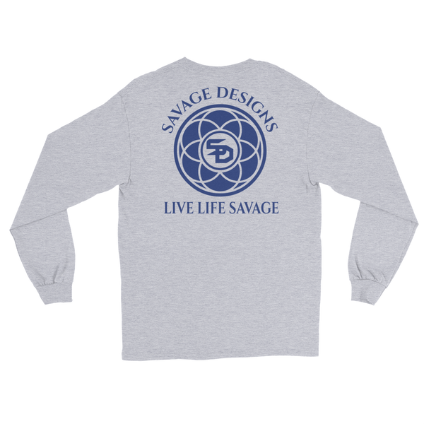 Savage Designs Egyptian Seed of Life Royal Blue Long Sleeve- 8 Colors