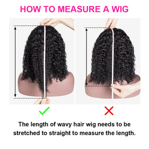 medium length curly human hair wigs
