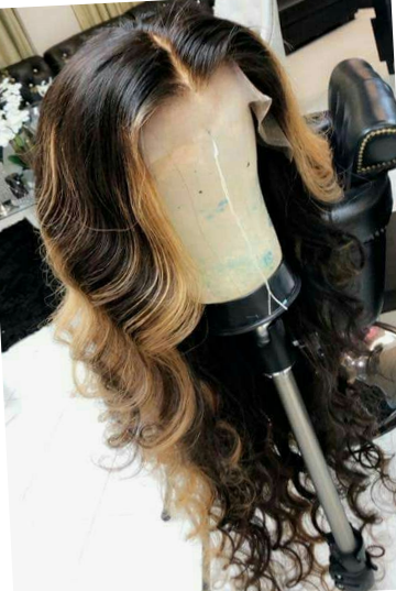 brown ombre lace front wig