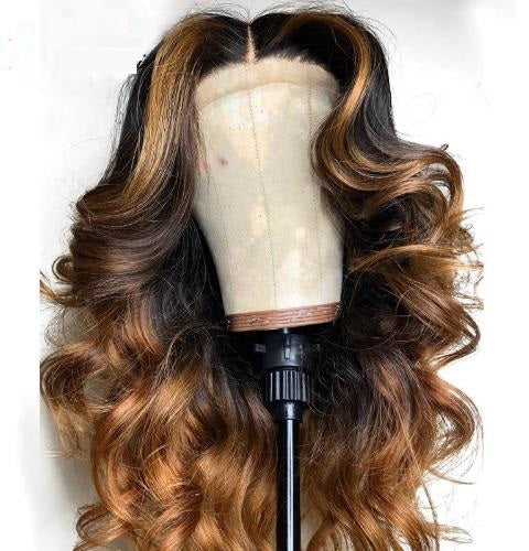 honey brown lace front wigs