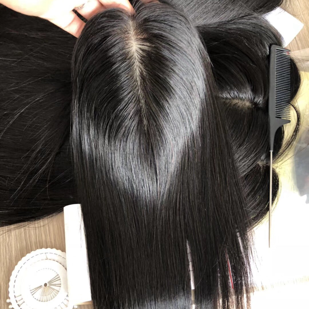 Light Density Human Hair Topper Natural Wigs – Mysecret wigs
