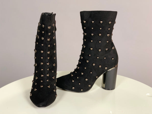 black shoes with silver studs