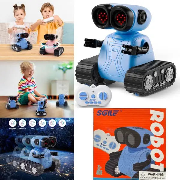 Remote Control Robot - SGILE Electronics - BLUE Robot With Remote
