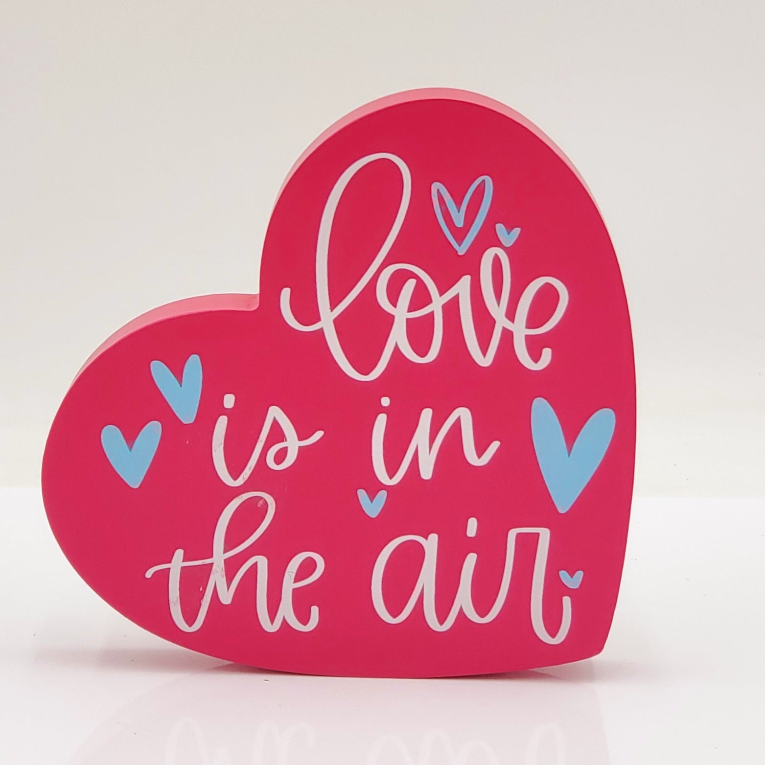 Wooden Heart Tabletop Decor- Love is in the Air