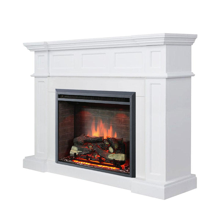 Hudson 2000W Electric Fireplace Heater White Mantel Suite With 30 ...