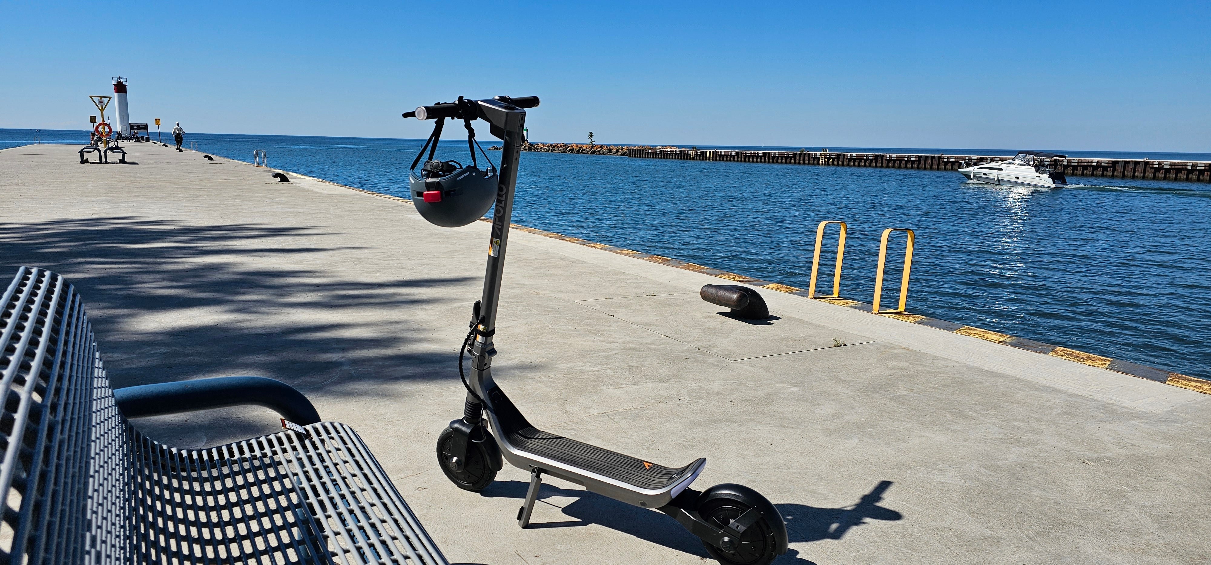 Apollo Go on a dock