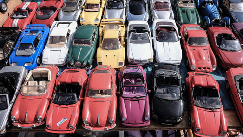 Cars parked tightly