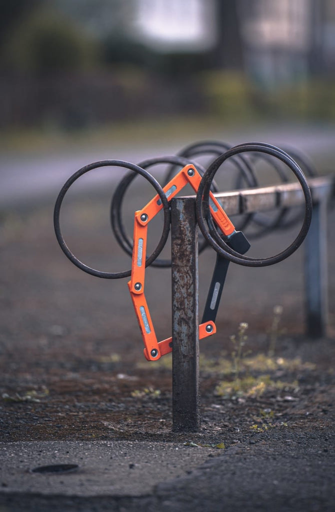 Electric scooter with a combination lock. Anti-theft protection