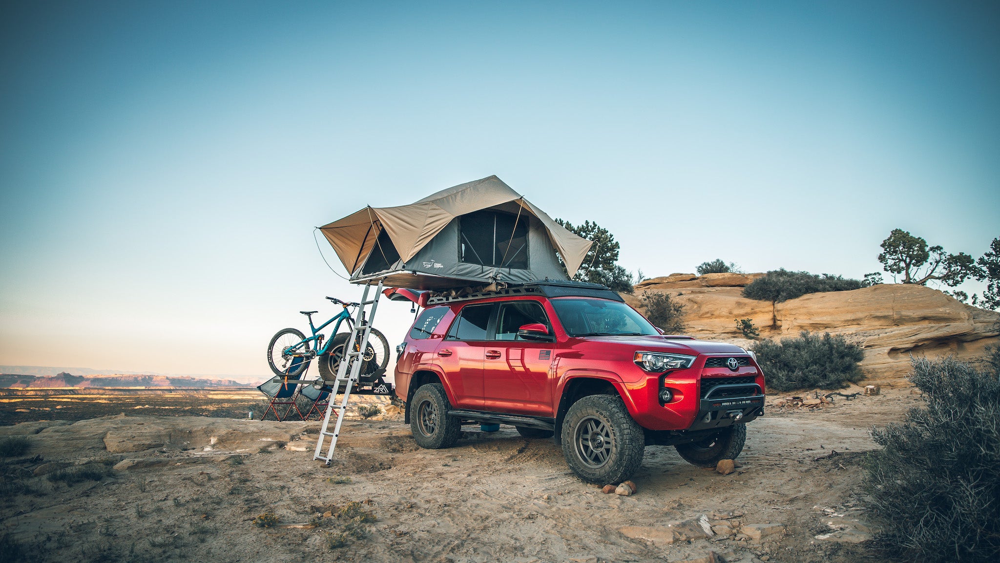 4Runner camping bike rack