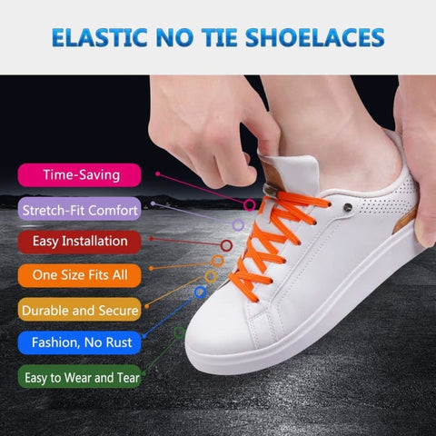 Elastic No Tie Shoelaces With Magnetic Buckle