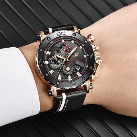 Mens Waterproof Chronograph Sports Watch - dilutee.com