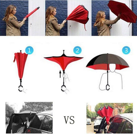 Reverse Folding Umbrella by dilutee.com