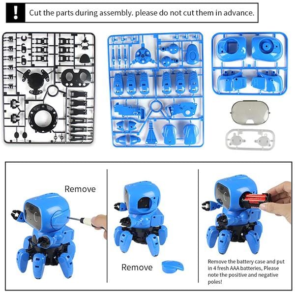 DIY Assembled Electric Robot Toy