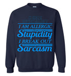 Music Specialist I'm Allergic Stupidity Sweatshirt