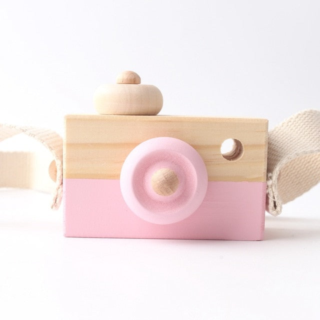 wooden camera teether