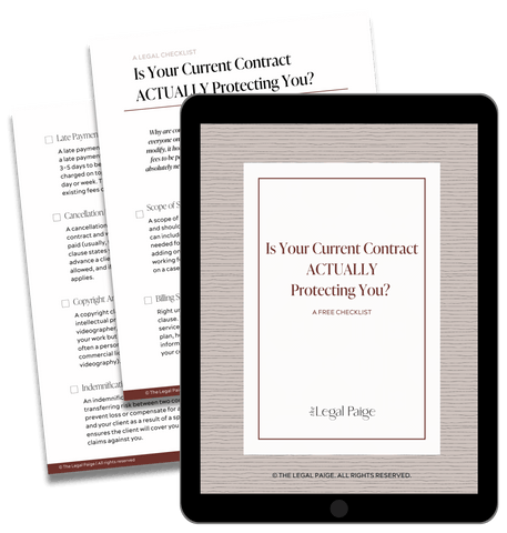 Contract Clause Checklist - The Legal Paige