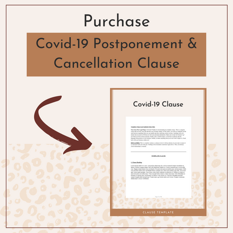 The Legal Paige's Covid-19 Postponement & Cancellation Clause