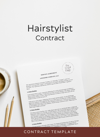 The Legal Paige - Hairstylist Contract