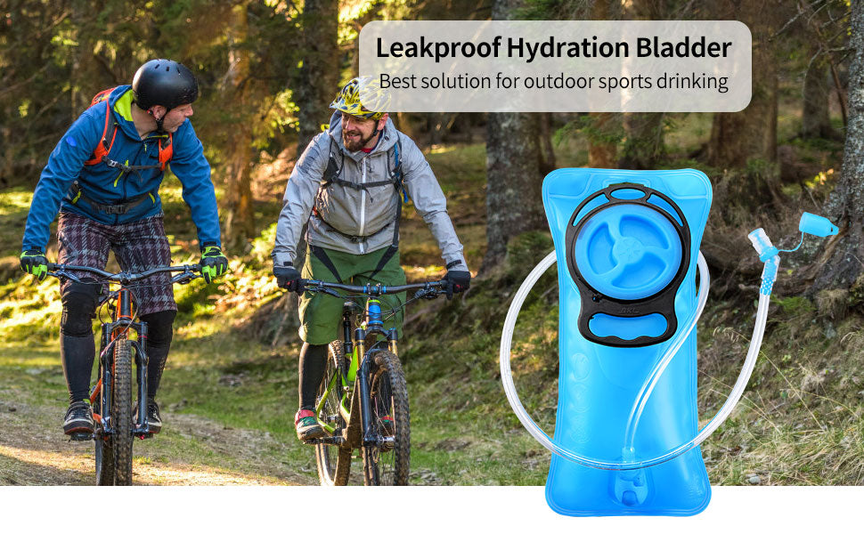 YUZIZ Hydration Bladder 2L Leak-Proof Water Bladder, Reusable