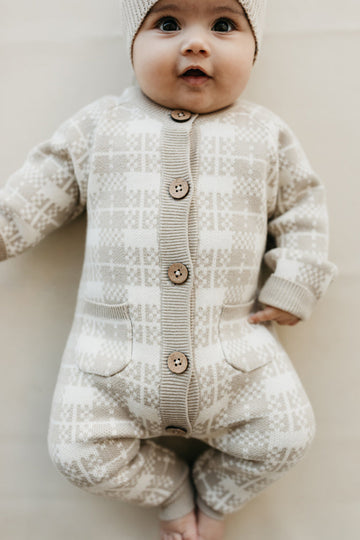 Luca Knitted Onepiece - Mahogany Rose Marle – Jamie Kay USA