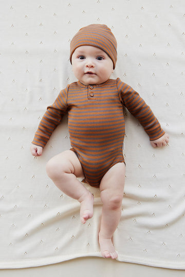 Organic Cotton Modal Singlet Bodysuit - Dhalia