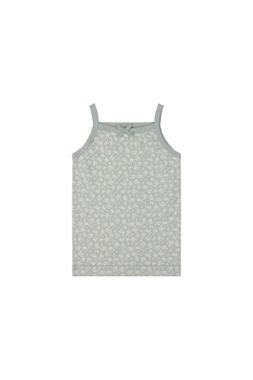 Organic Cotton Singlet - Rosalie Field Raindrop – Jamie Kay USA