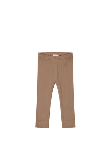 Baby and Kids Bamboo Leggings - Pants - Chestnut | Tenth & Pine