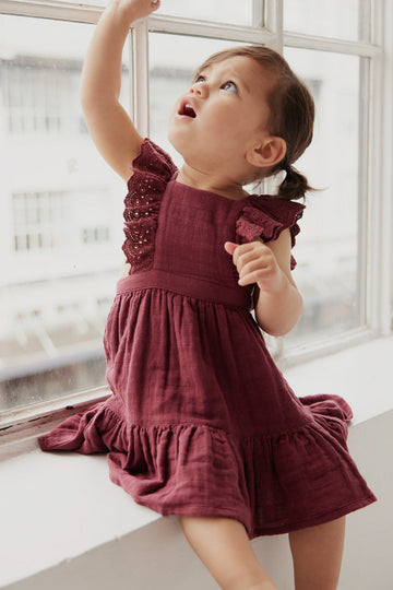 Organic Cotton Modal Poppy Dress - Deer Berries Ink – Jamie Kay USA