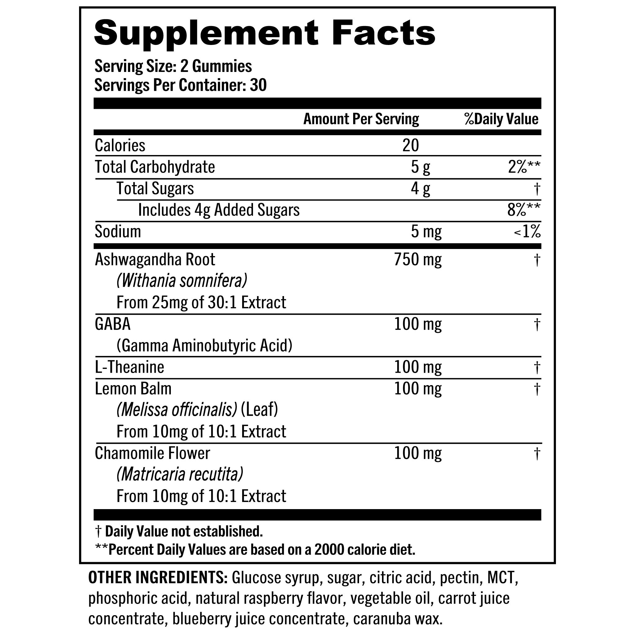 Supplement Facts Panel Image