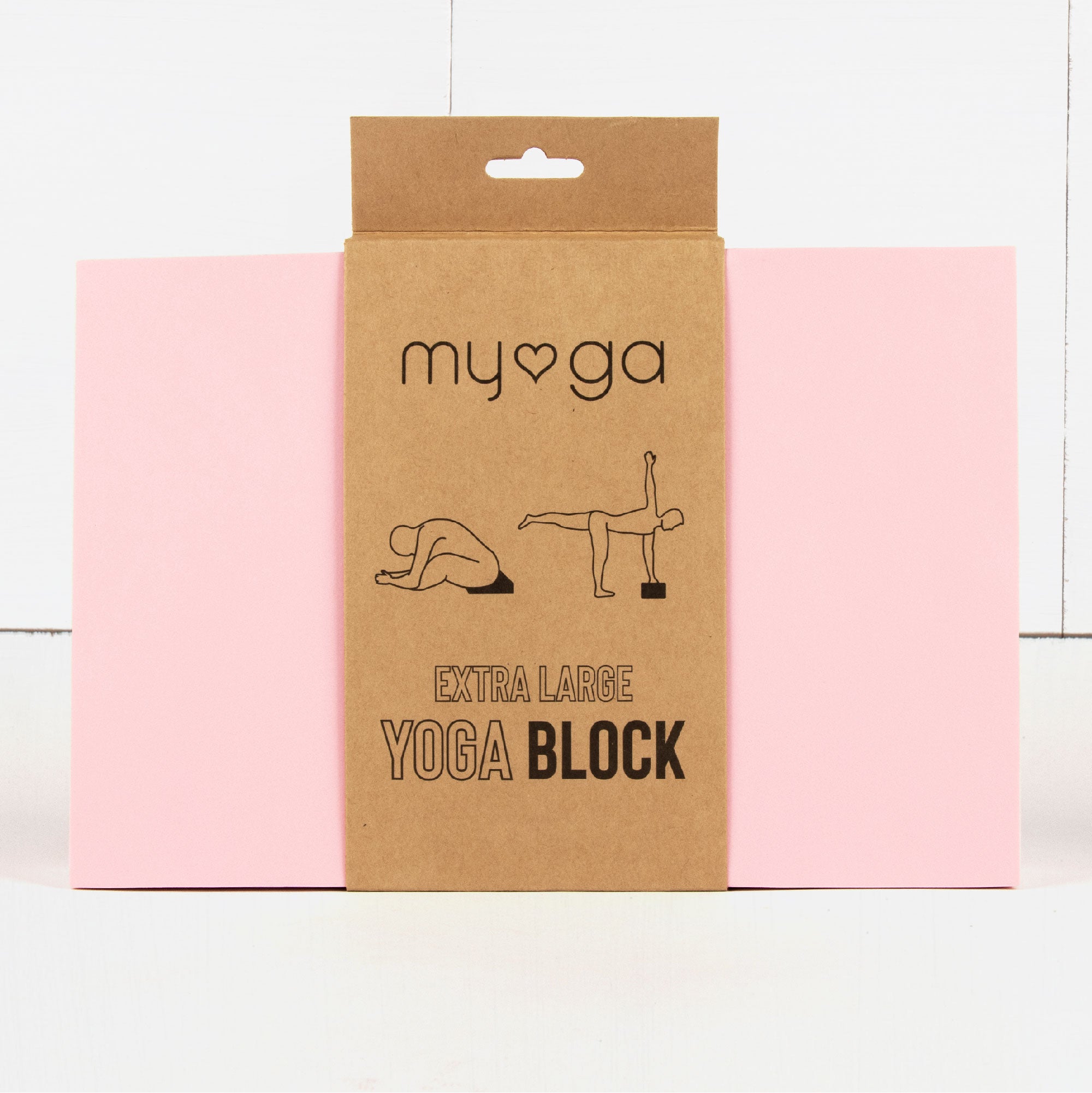 Extra Large Foam Yoga Block Black www.myga.eco