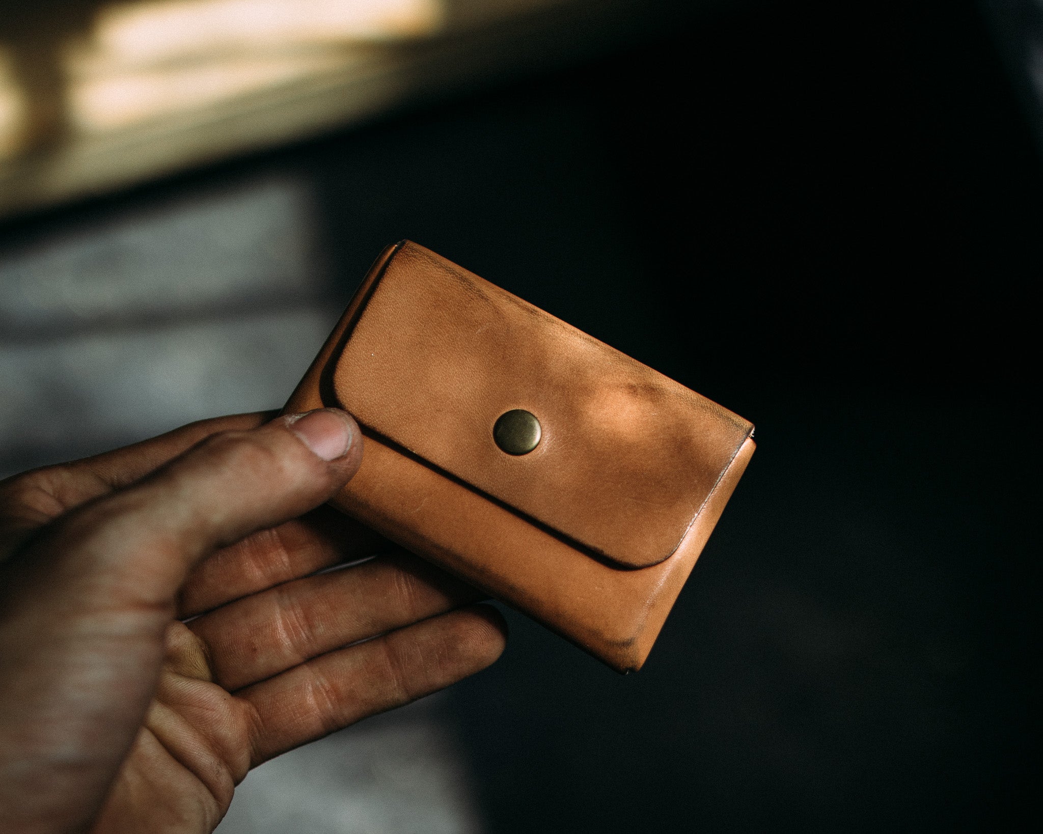 The Jefferson Personalized Fine Leather Card Holder Wallet