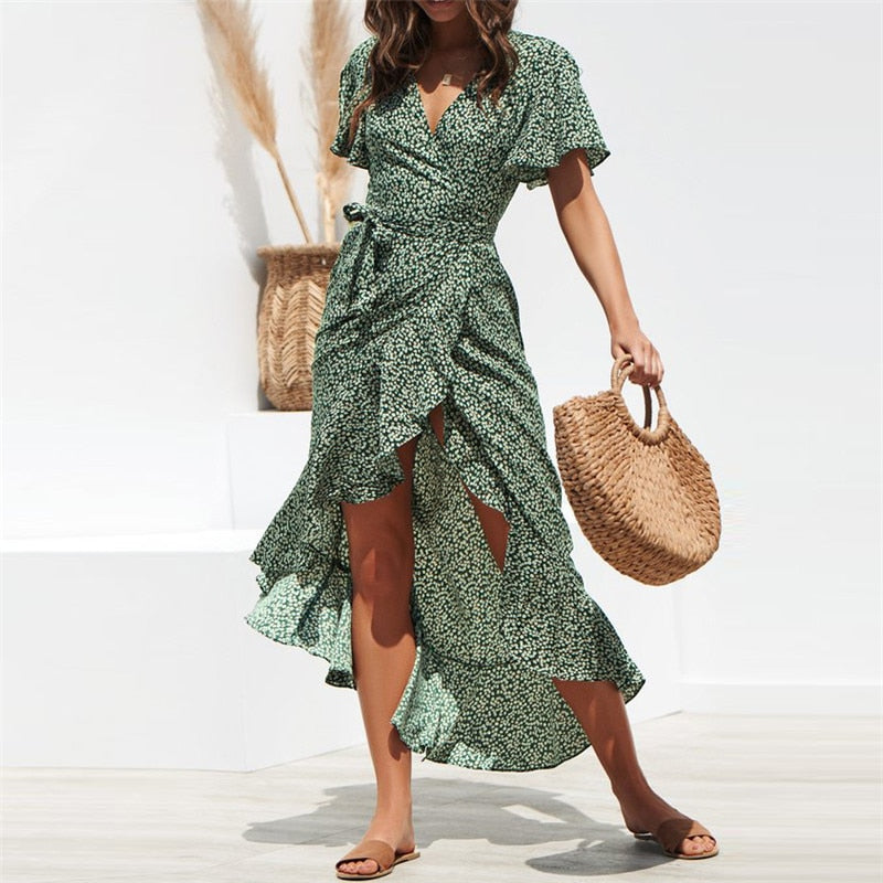 tiered beach dress