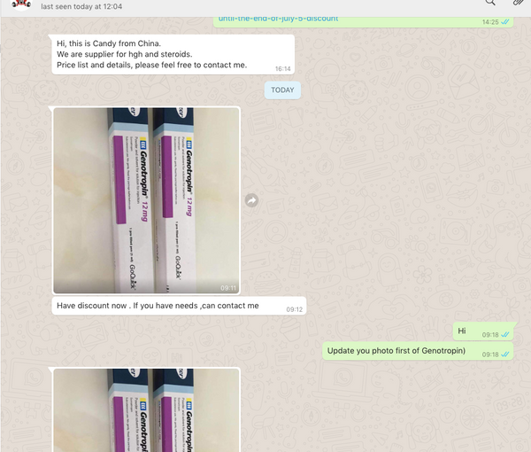 Chinese HGH, fake Genotropin from China - photo, example. Attention fake!