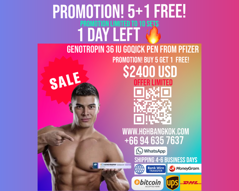 HGH Thailand promotion buy 5 get 1 free