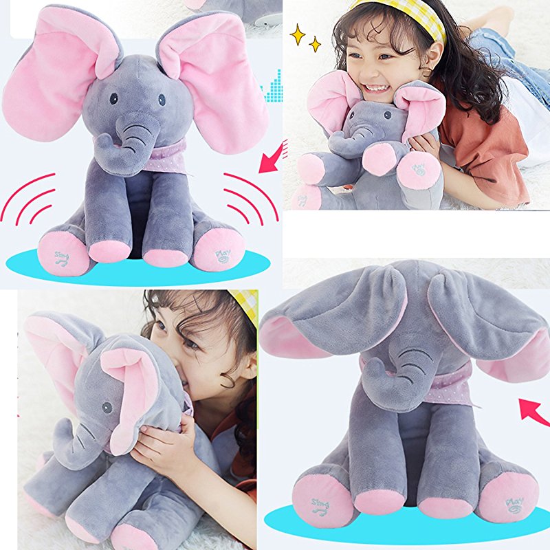 peek a boo stuffed elephant