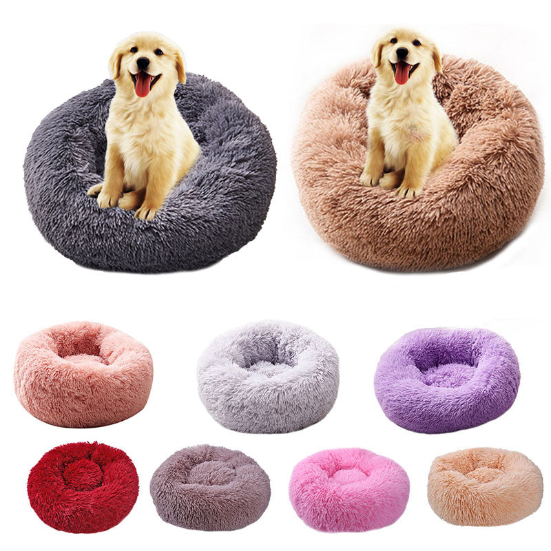 plush dog bed