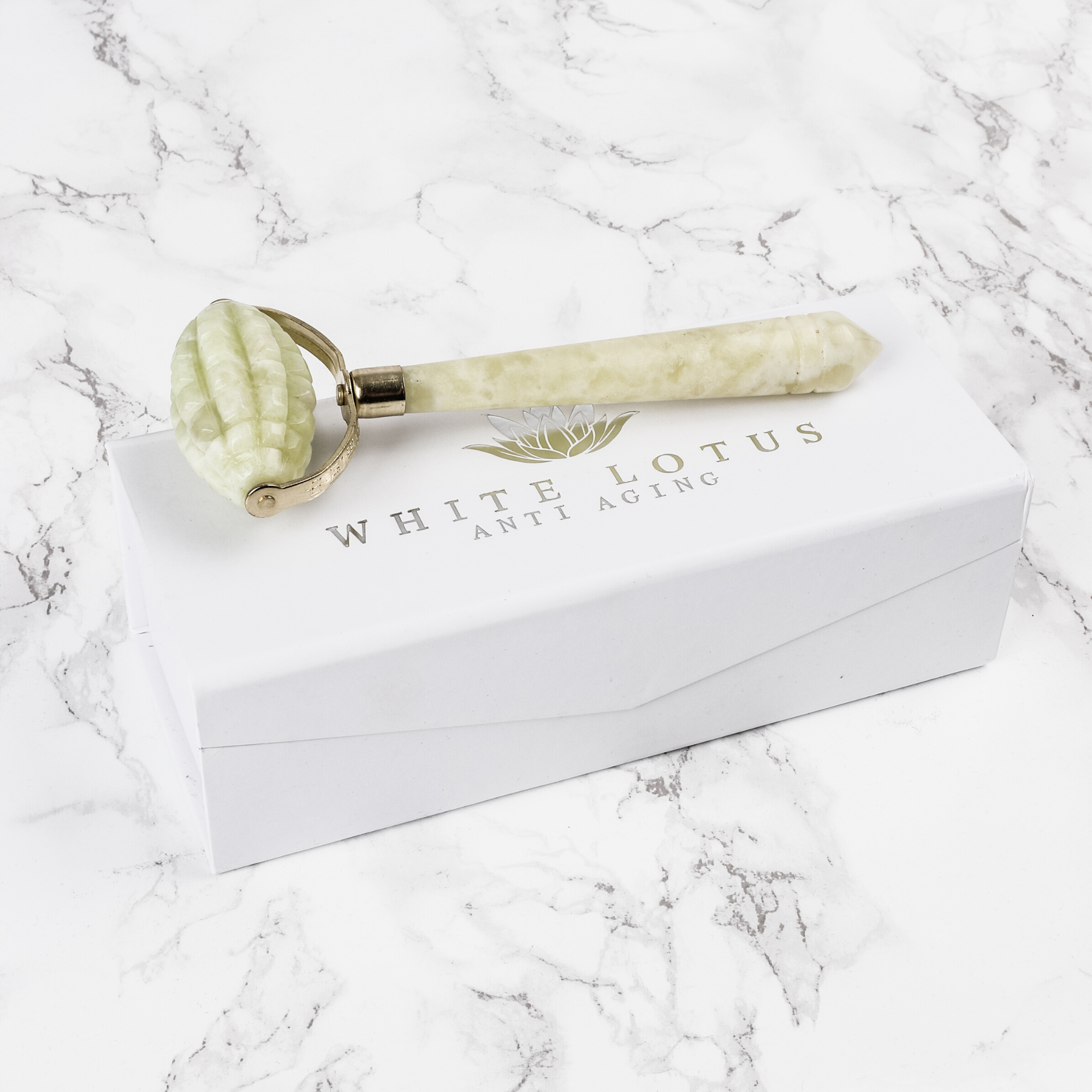 Intensive Jade Roller - Natural Chemical Free Crystal in a Signature Silk Lined Box