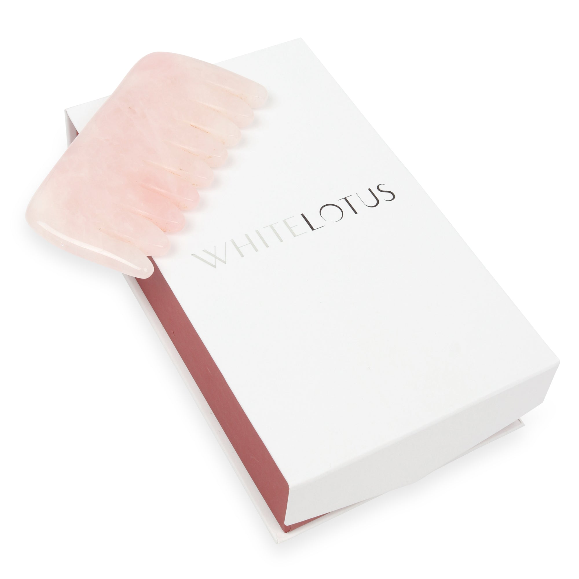 Rose Quartz Comb - Natural Chemical Free Crystal for Silky Luxurious Hair