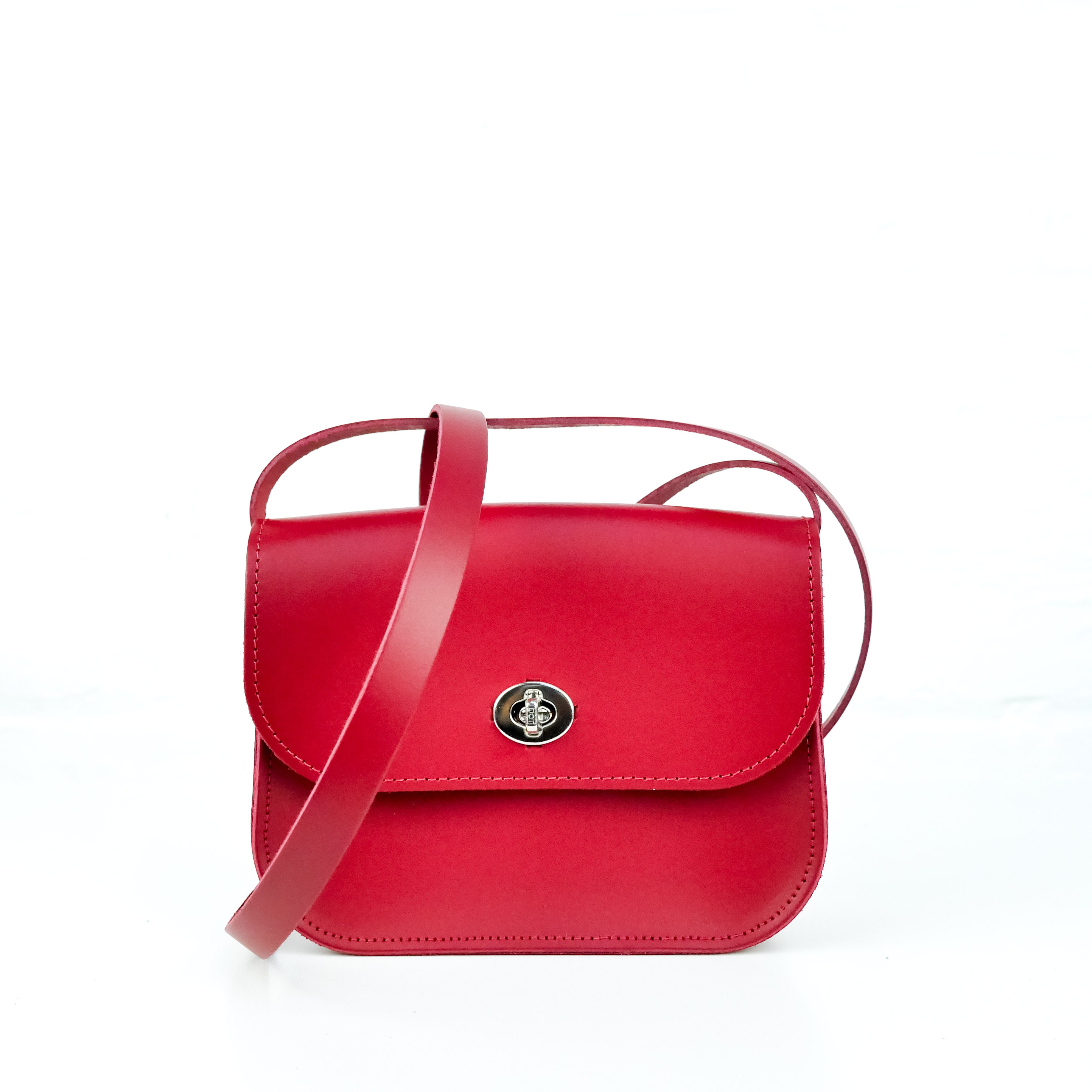 Red Handmade Shoulder Bag | Red Leather Satchel Bag | Leather Crossbody ...