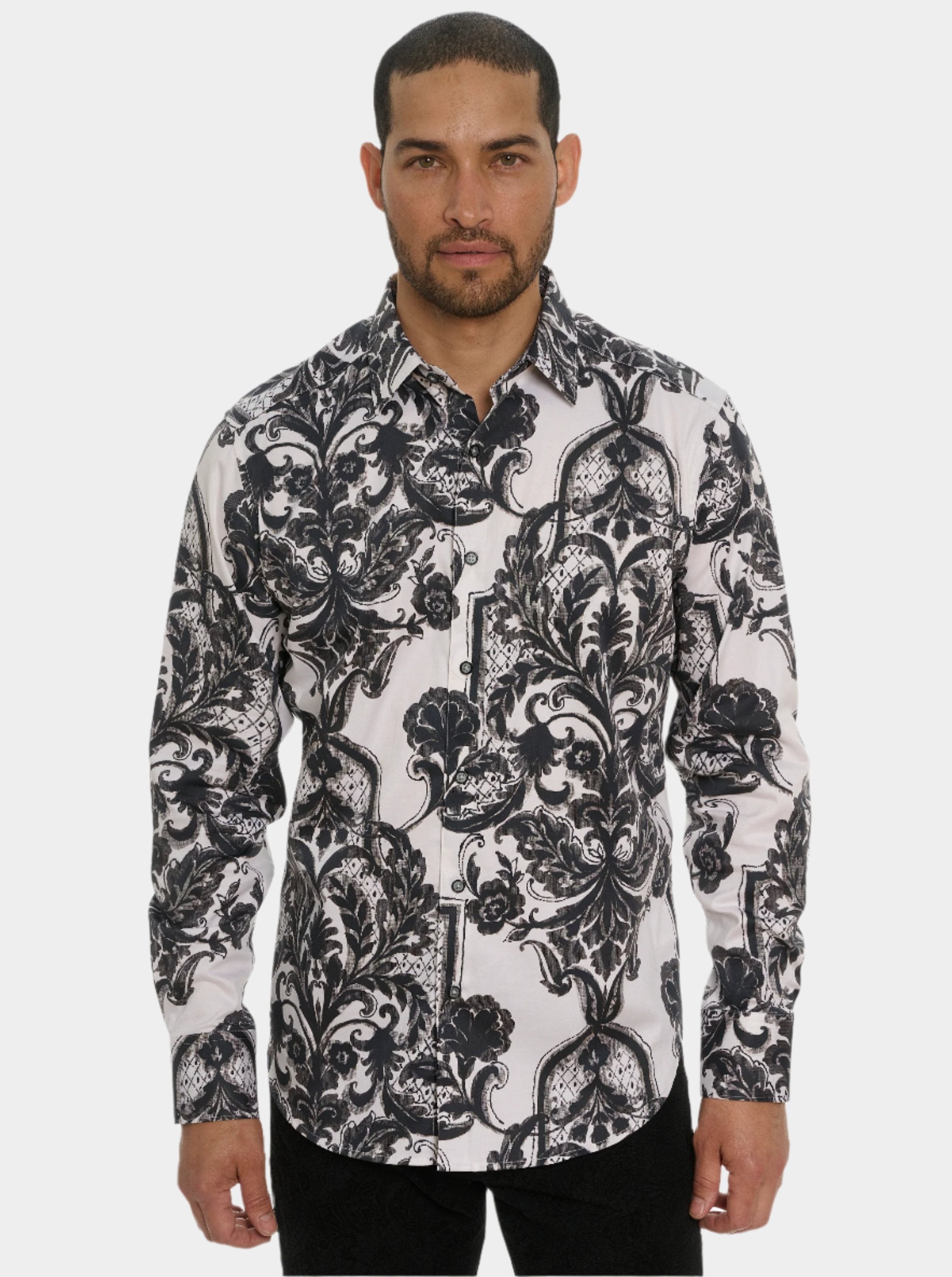 Shop Robert Graham Hobart Long Sleeve Button Down Shirt In White