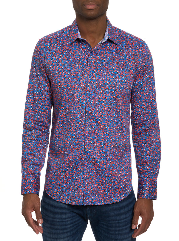 LUNGANO LONG SLEEVE BUTTON DOWN SHIRT – Robert Graham