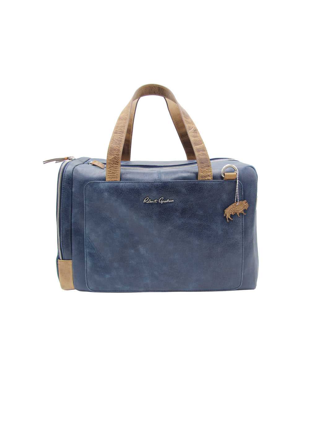 robert graham leather duffle bag