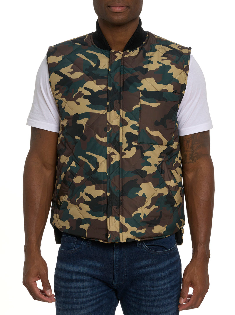 QUILTED REVERSIBLE VEST – Robert Graham