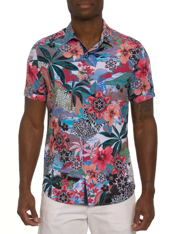 THE GOTHAM SHORT SLEEVE BUTTON DOWN SHIRT – Robert Graham