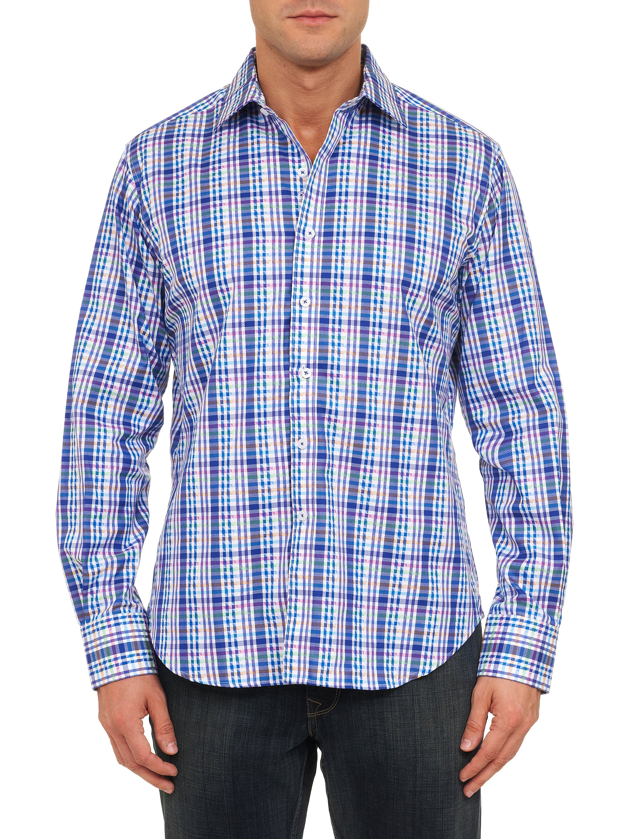 Robert Graham Bowfin Sport Shirt Tall In Navy